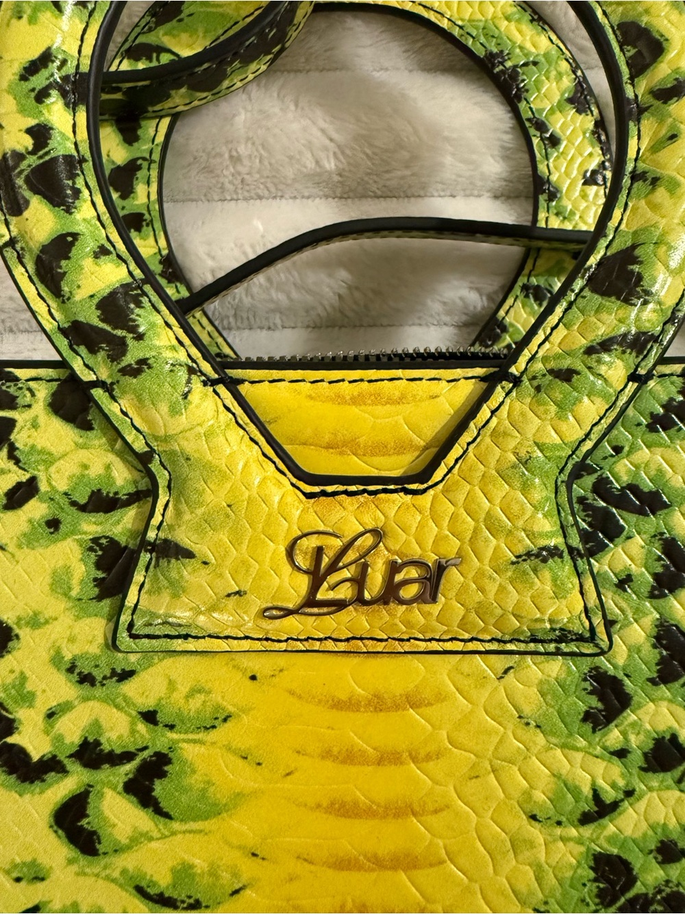 Luar Small Ana Snake Effect Leather Crossbody Bag - Picture 3 of 15
